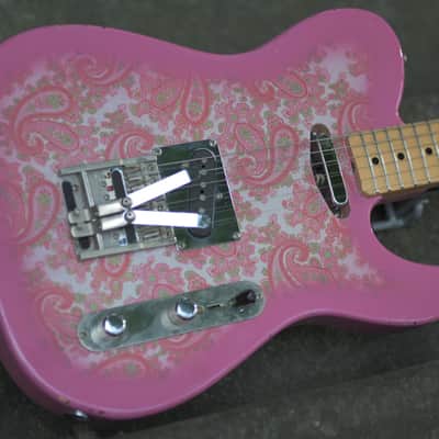 Del-Tone 50's T-Style Multibender, Light Aging - Pink Paisley image 13
