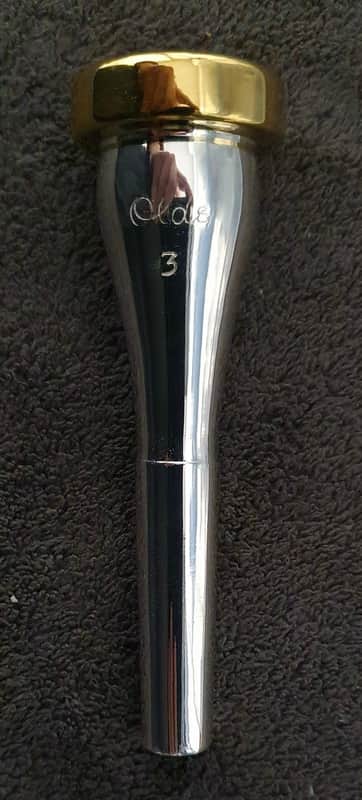 OLDS 3 trumpet mouthpiece, 24K gold plated , EXCELLENT! image 1