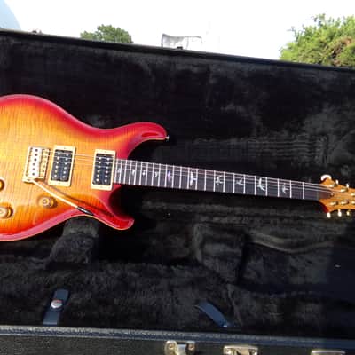 1999 PRS Custom 24 Artist model - Dark Cherry Sunburst highly flamed curly maple image 3