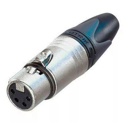 (2) Two Genuine NEUTRIK NC4FXX 4-Pin XLR Female Cable Mount Connector - Nickel image 6