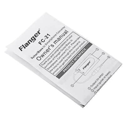 Flanger FC-21 Electric Guitar Bass to Smart Phone Connector Converter to Smart Phones Interface image 8