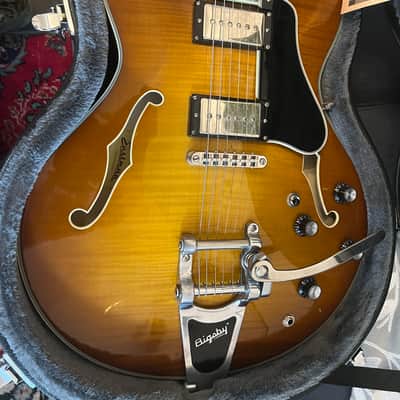Eastman T486B Thinline Archtop with Bigsby 2021 - Present - Goldburst image 5