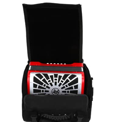 Hohner Compadre Diatonic Accordion - Keys of G/C/F - Red-NEW image 8