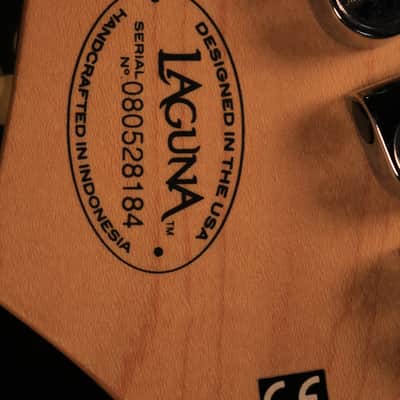 Laguna LE 122  Black HH 2008 Dual humbucker basswood , Rosewood fretboard,  Maple neck image 13