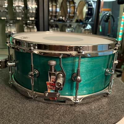 King 6.5x14 Maple 2000’s Snare Drum - California Blue image 2