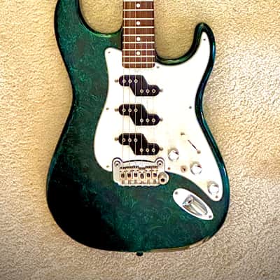 G&L USA Comanche (2000-02) Green Swirl image 2
