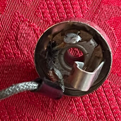 Vintage 70s Gibson shielded Switchcraft jack can image 5