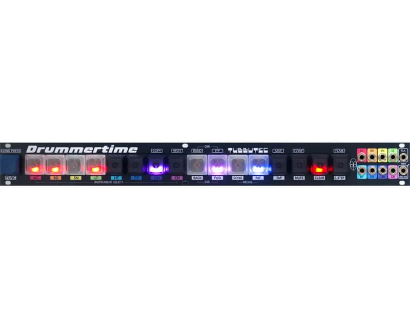 Tubbutec Drummertime 74HP 1U Clicky Buttons image 1