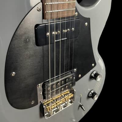 Shergold Masquerader SM01SDGY Electric Guitar, Solid Battleship Grey image 6