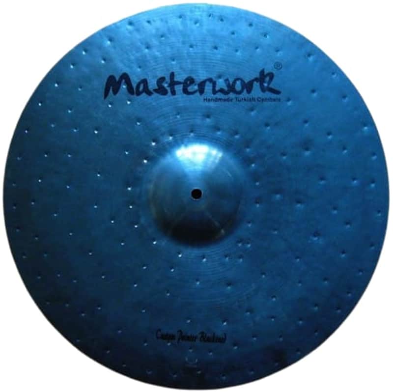 Masterwork Cymbals Custom Blackened 20'' Flat Ride w/ Rivets image 1
