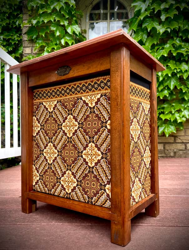 Rotary Connection Loaded 1x12 pine/plywood closed/semi open/open optional guitar speaker cabinet! Great sounding vintage Pyle inside. Handmade. Unique vintage styling and grill cloth. Switch craft jack. 2026 - Wood image 1