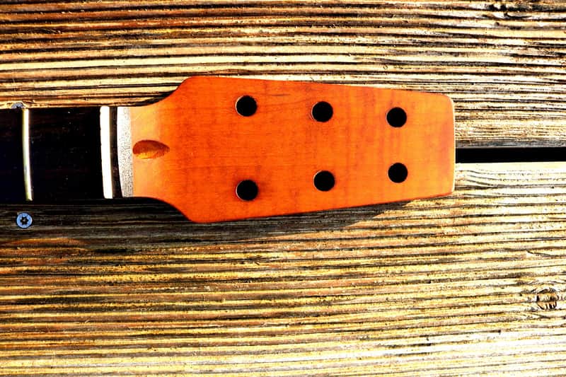 Telecaster snakehead neck, flamed roasted maple, 22 frets, leveled and polished, 9,5" radius image 1