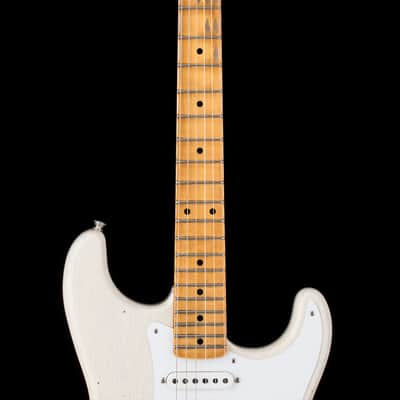Mint Fender Custom Shop Limited Edition Fat 1954 Stratocaster Relic with Closet Classic Hardware - Aged White Blonde #0102 image 5