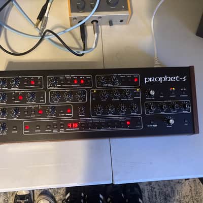 Sequential Prophet-5 Desktop 5-Voice Polyphonic Synthesizer 2021 - Present - Black with Wood Sides image 1