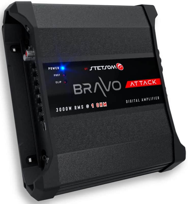 Stetsom BRAVO ATTACK 3000 Watts RMS 1-OHM Mono Full-Range Digital Car Audio Amplifier image 1