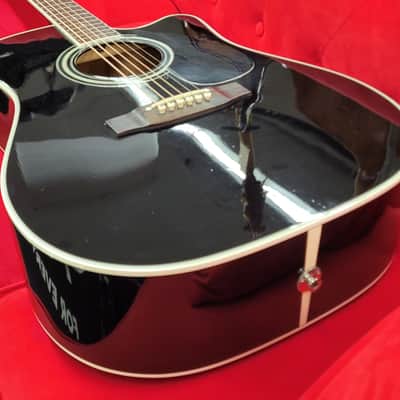 Takamine  EF341CE Acoustic Electric With Case  Black 1999 image 7