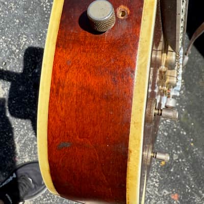 Gretsch 6122 Country Gent 1960 - very early production beautiful Flamey Maple & the coolest factory F-Hole Inserts. image 17