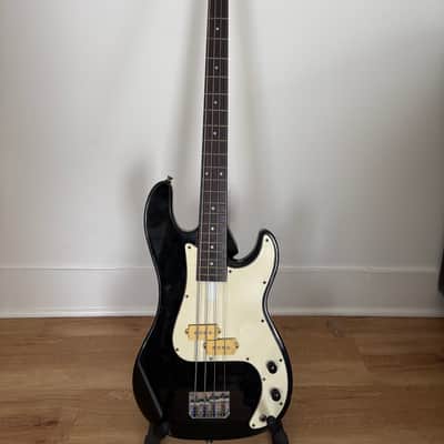 Lotus P Bass Circa 1980s - Black with White Pickguard image 1