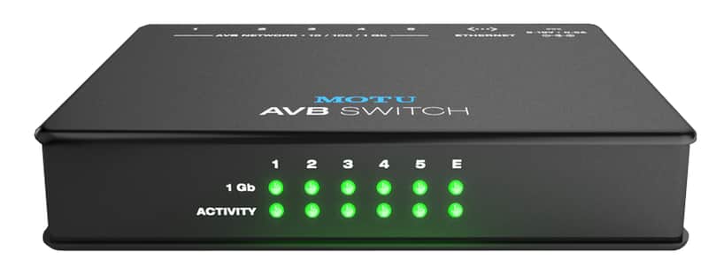 (Mint) MOTU AVB-SWITCH 5-Port AVB Ethernet Switch image 1