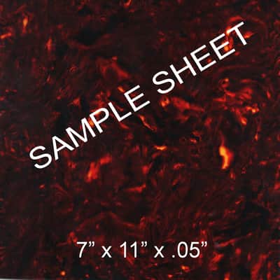 Fox Guitars Extra Thick dark celluloid tortoise shell blank sheet for guitar pickguard image 3