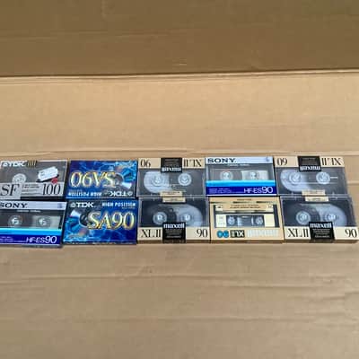 10 x  Maxell High Bias XL II 90 / SONY / TDK SA 90  / vintage new old stock cassette tape image 4