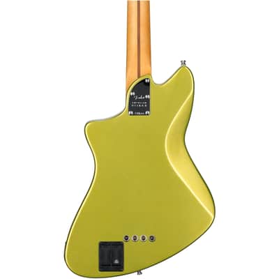 Fender American Ultra II Meteora Electric Bass, Maple Fingerboard (with Case), Solar Flare image 5