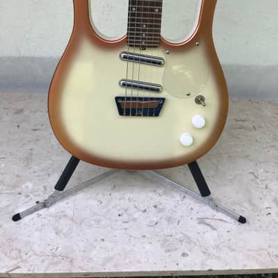 Rare Jerry Jones Guitarlin Danelectro 1990's - Copperburst image 2