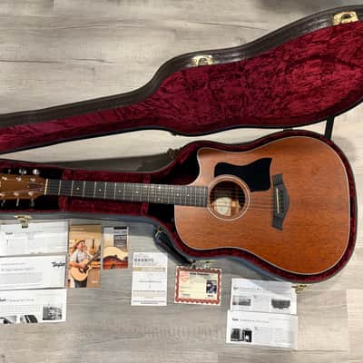Taylor 320ce Dreadnought w/Cutaway - Mahogany w/ ES2 Electronics image 2