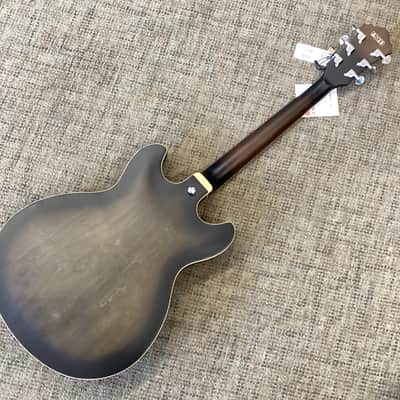 Ibanez AS53-TKF Artcore with Walnut Fretboard in Transparent Black Flat image 2