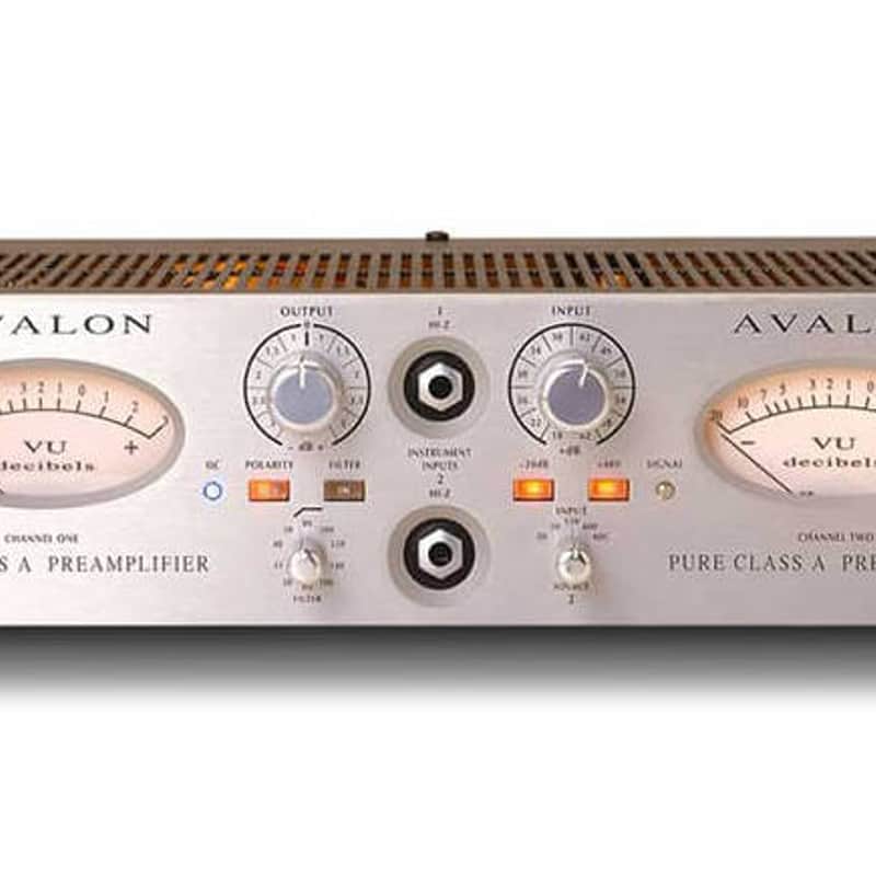 2010s Avalon AD2022 Dual Channel Microphone Preamp Silver