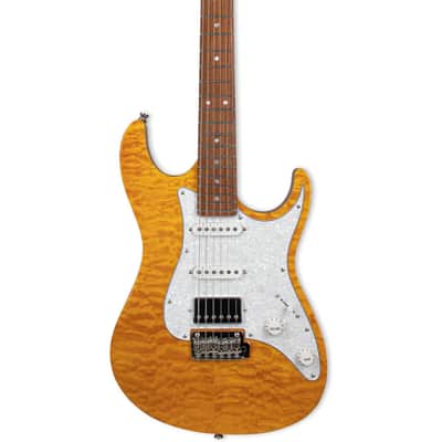 Tagima Stella DW-TAMB Electric Guitar - Transparent Amber image 2