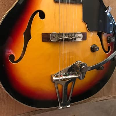 St. Moritz ES-335 Style MIJ Fuji Gen Hollow Body 1960s image 4