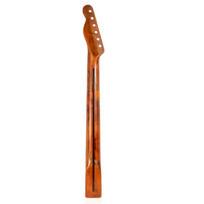 Stained Gloss Guitar Neck for TL Tele, 21 Frets, Canadian Maple with Centerline image 9