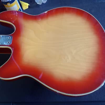 Salem Semi-Hollow Electric Guitar 1970s MIJ Burst *** FREE SHIPPING *** image 8