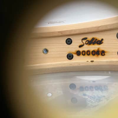 Paul "Jamo" Jamieson's 1990 UNTOUCHED SOLID 4×14″ Single Ply Maple Snare. image 8