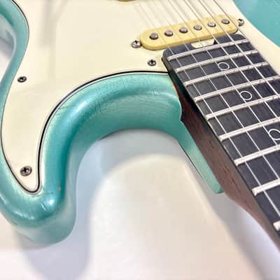 Schecter Nick Johnston Signature Custom Shop 2021 Teal Green Metallic Aged Nitro image 12