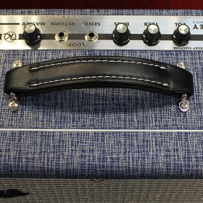 Supro 1970RK Keeley Custom 10 25 Watt Tube Guitar Combo Amp Blue image 2