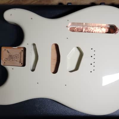 Warmoth Body Tele Strat combo White -USA made image 11