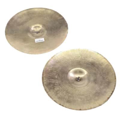 Used Vintage Ludwig Standard Paiste Hi Hat Cymbals 14" 642/682 grams - Fair image 9