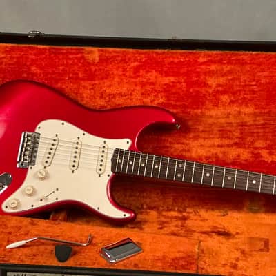 Vintage 1966 Fender Strat – Rare Candy Apple Red – All Original, Excellent+ image 2