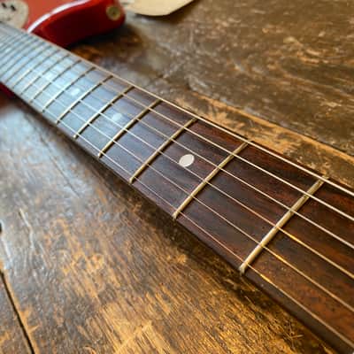 Fender Japan Rare 1997 CIJ 1966 Reissue Mustang Rare Factory Candy Apple Red Japan image 11