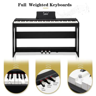 🎹88 Key Weighted Key Electric Piano / Keyboard +USB +MIDI +Stand +Bench +1/4 inch +1/8 inch!🎹 image 12