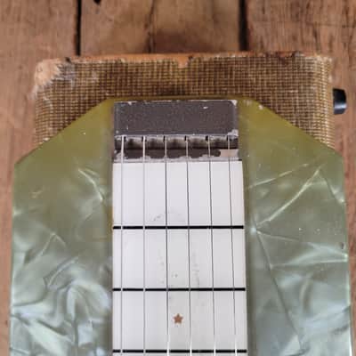 Magnatone Melodier Lap Steel 1950s W/ Original Case - Gray/Green MOTS image 7