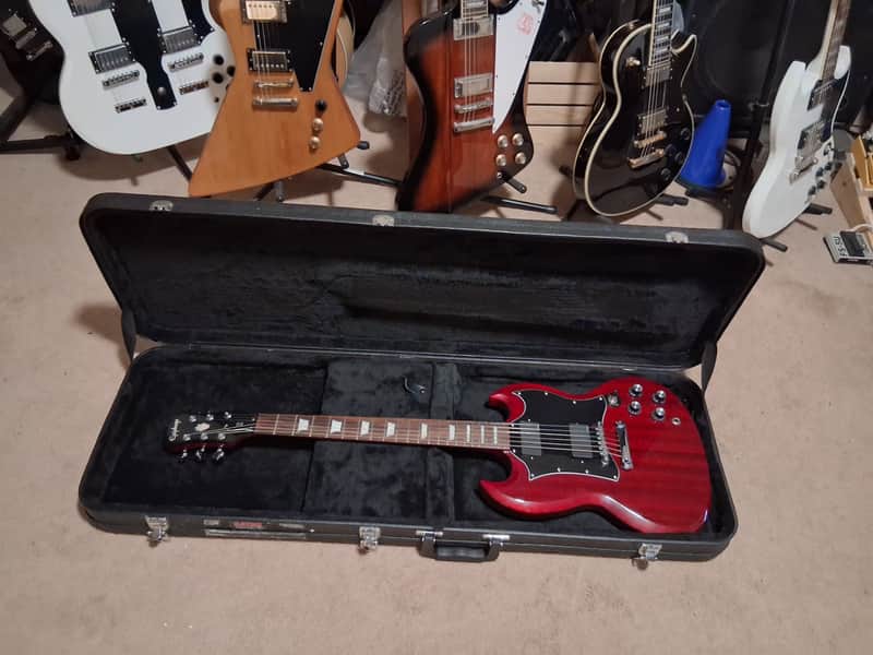 Epiphone SG Standard Dark Cherry 2006 Limited Edition / Custom shop / with EMG active pickups with hard case image 1