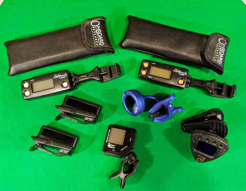 Lot of 7 (seven) Clip-On Tuners / Various Brands / Intellitouch, Planet Waves, etc. image 1