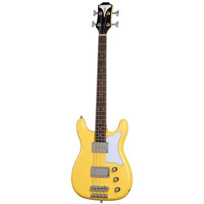 Epiphone Newport Electric Bass Guitar, Sunset Yellow image 2