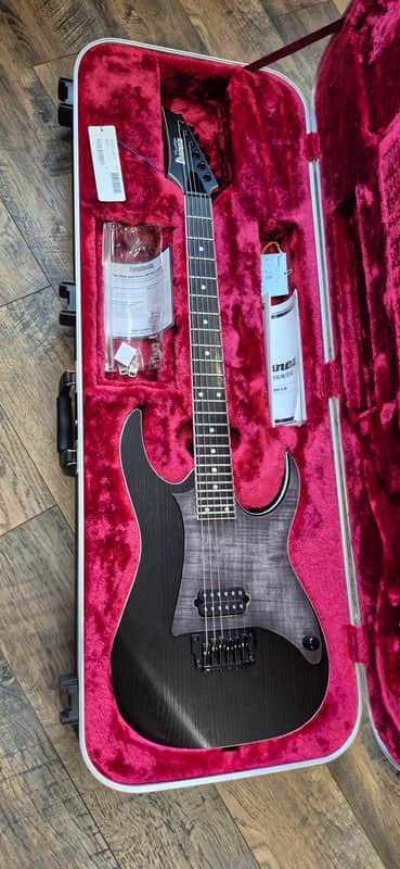 Ibanez RGR652AHBF with hardshell case and custom pickguard