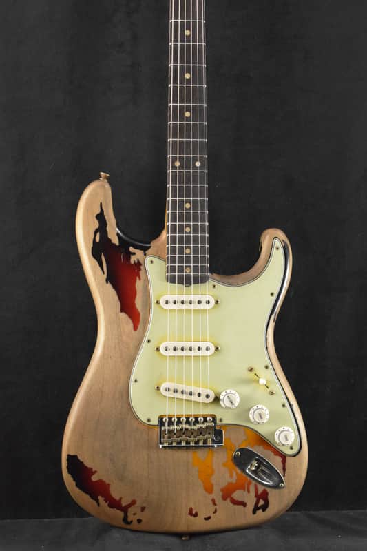 Fender Rory Gallagher Signature Stratocaster Relic 3-Color Sunburst Rosewood Fingerboard image 1