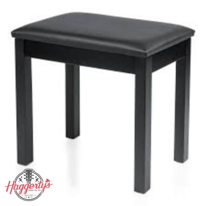 Gator GFW-KEYBENCH-WDBK Traditional Wooden Piano Bench Black image 1