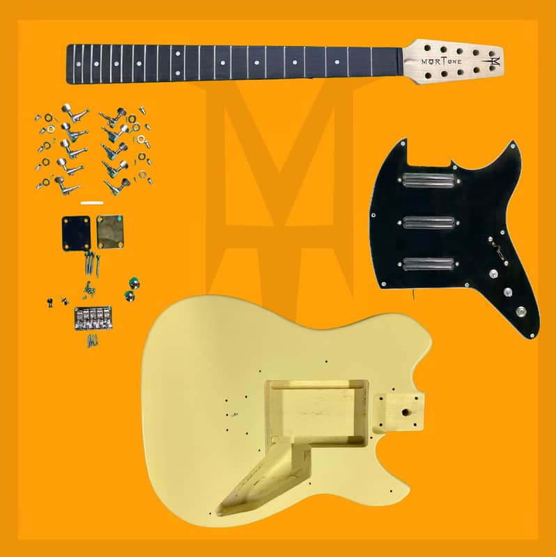Complete Electric 10 String Mandocello / Cittern Build Kit (MT31K) Blonde image 1